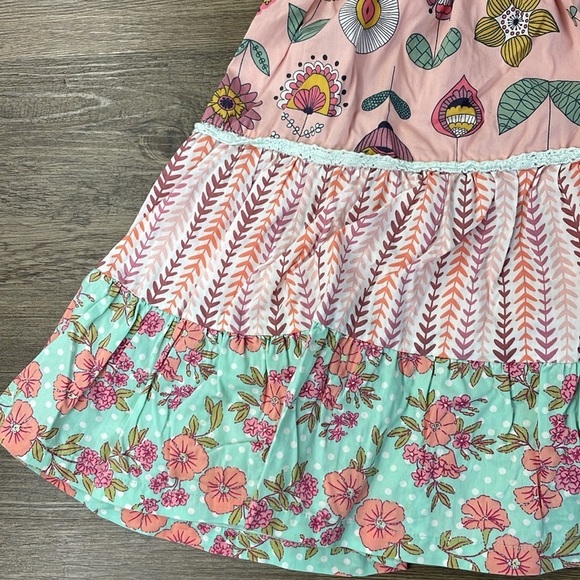 Matilda Jane Floral Step Right Up Ellie Dress Girls Happy And Free Size 6 - Picture 3 of 7